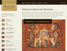 Tablet Screenshot of haywoods-tapestries.com